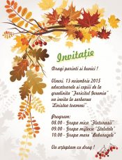 Invitatie la serbarea „Linistea Toamnei”
