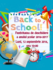 Festivitatea de deschide a anului scolar 2016-2017