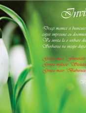8 martie: Invitatie la serbare
